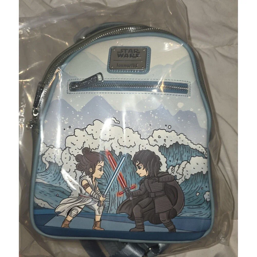 NWOT loungefly Disney star wars kilo Ren and rey mini backpack purse bookbag!